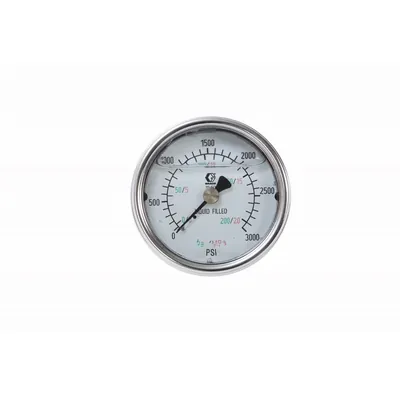 Graco Stainless Steel High Pressure Fluid Gauge, 0-3000 psi (0-207 bar) pressure range (Graco photo)